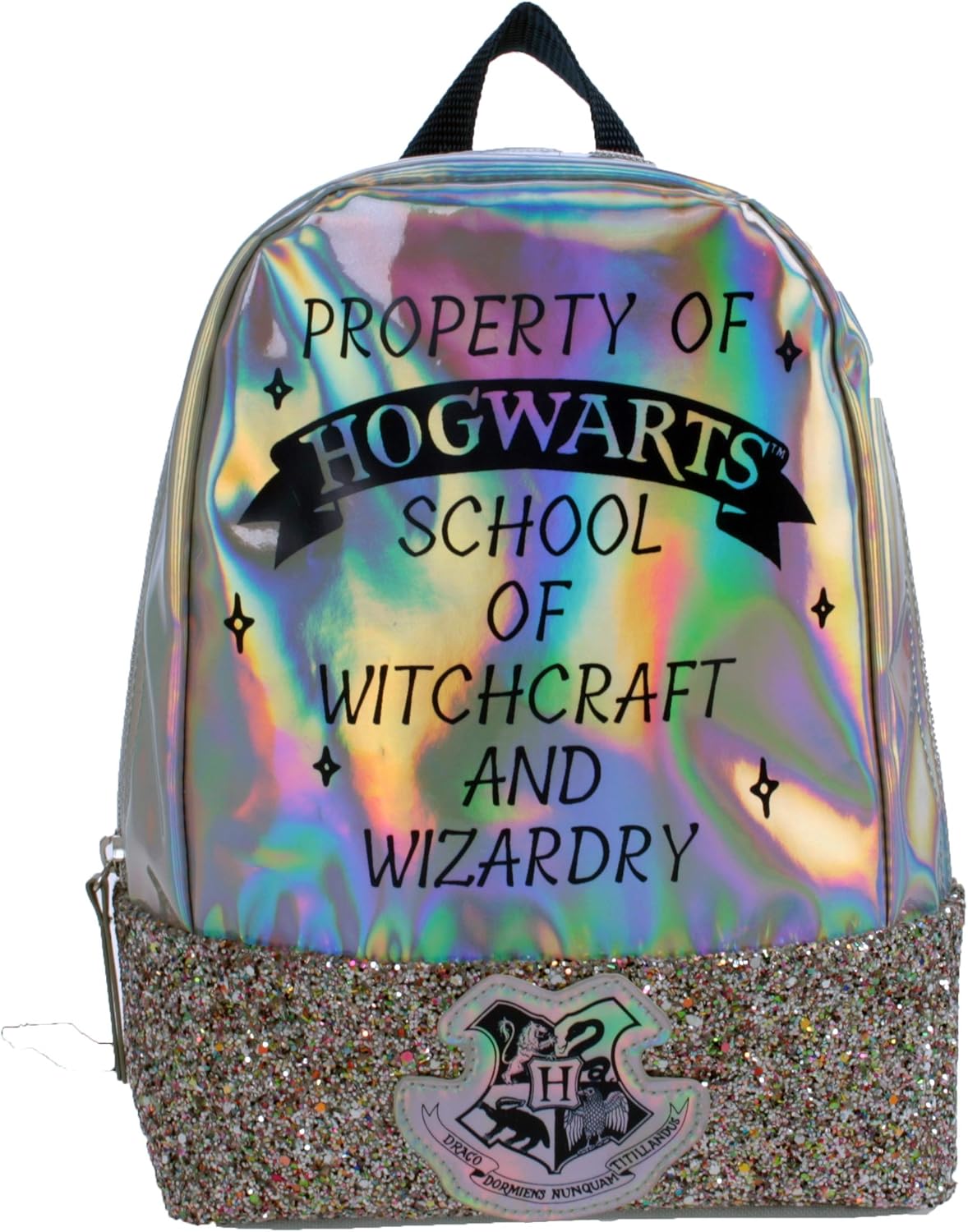 Harry Potter Children' S Novelty Silver Glitter School Bag Rucksack