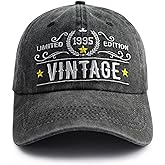90th 80th 70th 60th 50th 40th 30th Birthday Gifts for Men Women, Vintage 1935 1945 1955 1965 1975 1985 1995 Hat