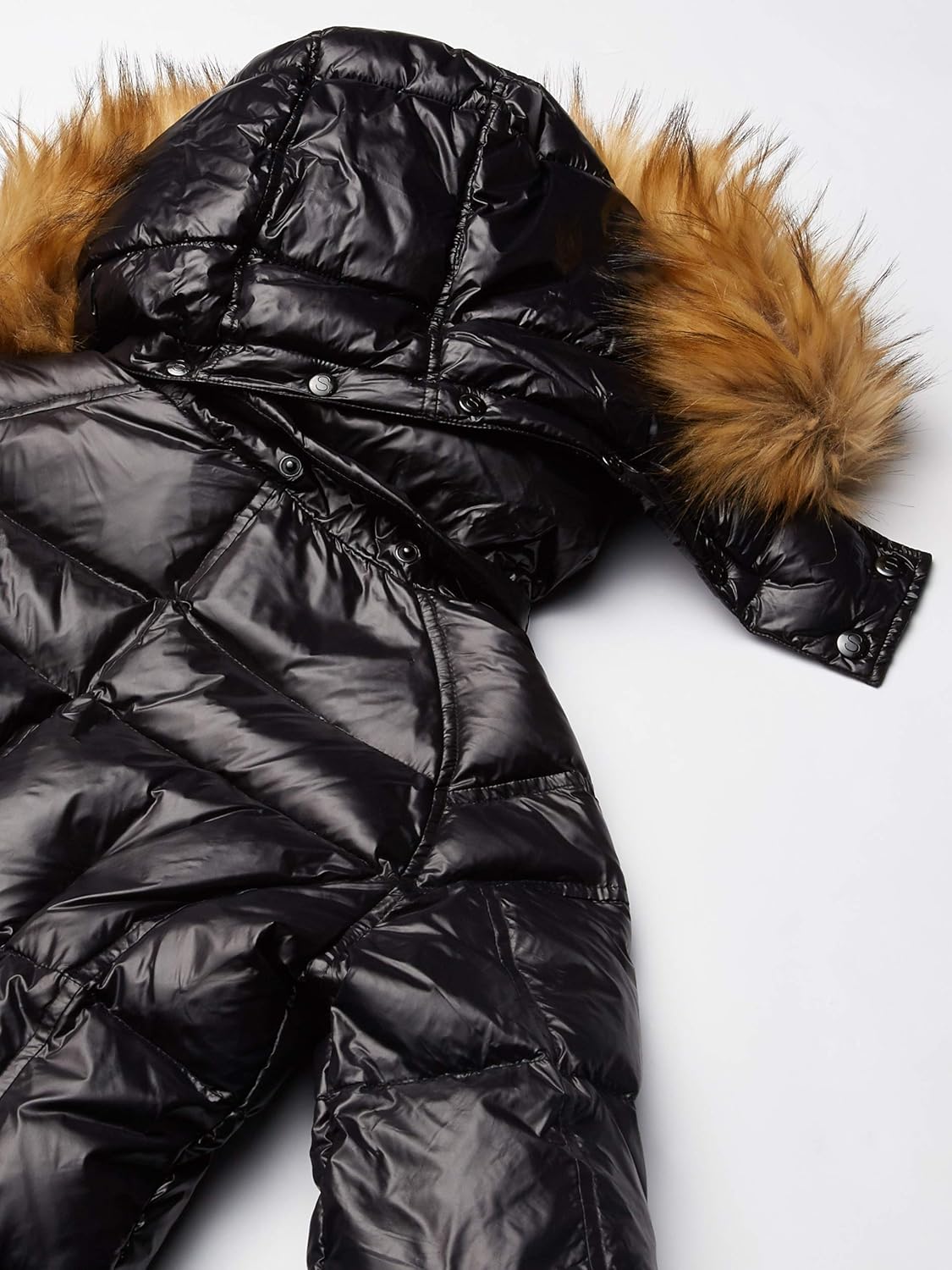S13 girls Faux Fur Mogul Down Puffer: Clothing