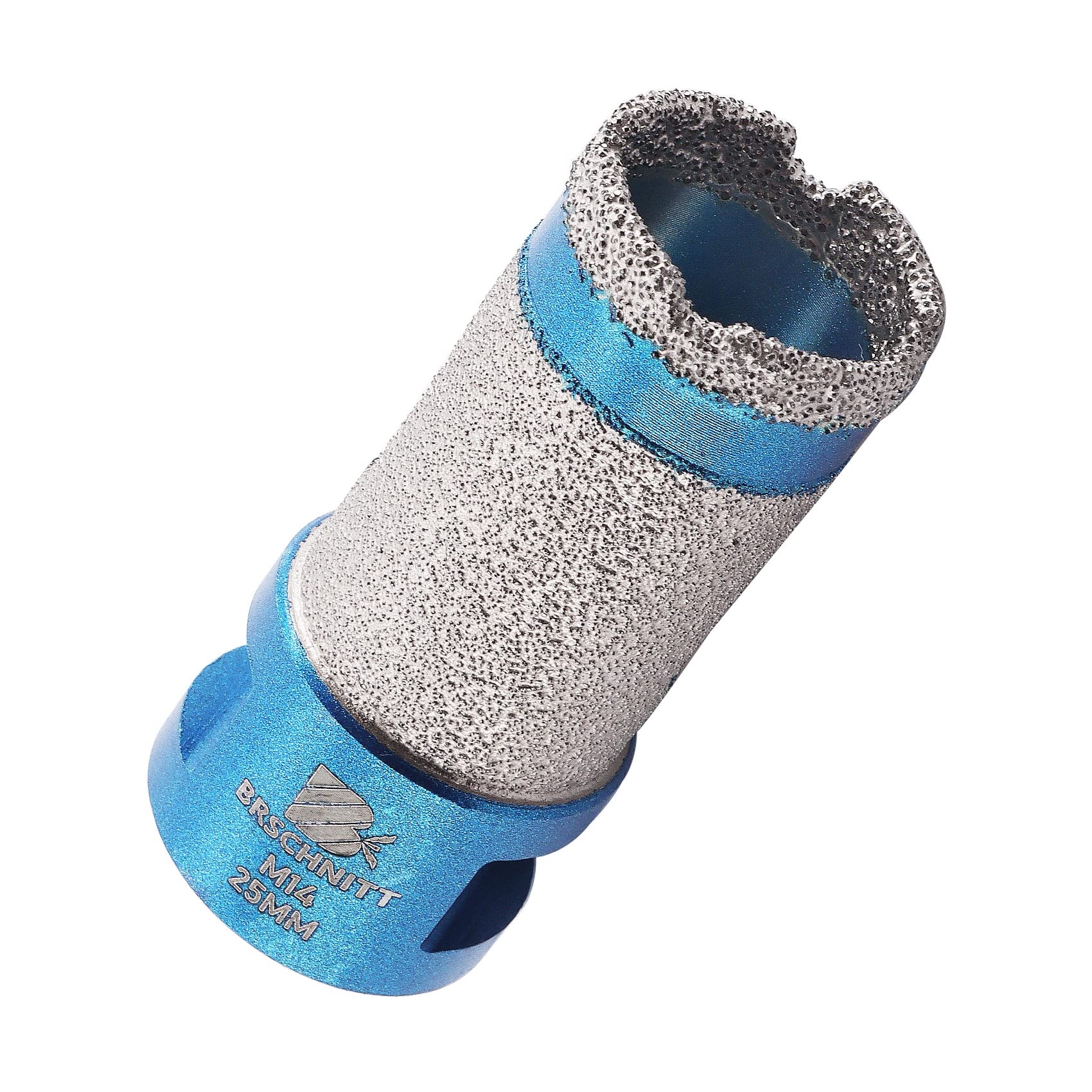 Diamond Core Drill Bit - BRSCHNITT Diamond Finger Milling Bit 25mm for Drilling Enlarging Shaping Round Bevel Holes in Porcelain,Ceramic,Granite,Marble M14 thread