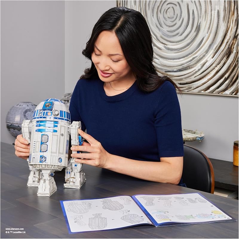Puzz4D - Maqueta R2-D2 - Puzzle 3D Star Wars - Maquetas para Construir Adultos - Puzzles para Adultos y Niños - Juegos de Mesa - Juegos Infantiles - Juguetes Niños 12 Años +
