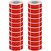 This is a Set Do Not Separate Labels (1in. X 2in. - 500/Roll), Red Orange, 20 Rolls - Total 10,000 Labels