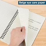 ZCZN A5 6 Pack Squared Notebook 5mm Graph Grid 120 Pages 80gsm Spiral view 5