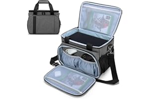 CURMIO Carrying Case Compatible with Xbox Series X Game Console and Other Accessories, Carrying Bag with Shoulder Strap for Controllers, Cables, Headsets, Ideal for Game Player (Bag Only)