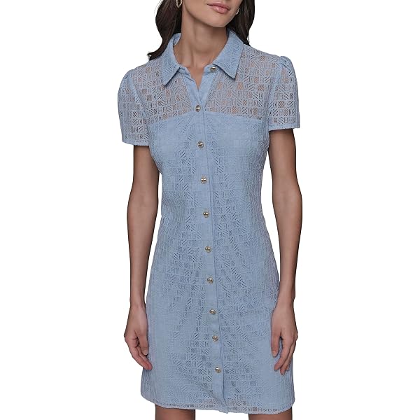 Calvin Klein Women's Chiffon Floral Embroidered Trapeze Dress, White/Multi,  8 Petite at Amazon Women's Clothing store