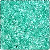 BeadTin Green Aqua Transparent 11mm TriBead Craft Beads (500pcs)