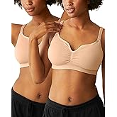 Kindred Bravely Tatum Seamless Sweetheart Bralette Nursing Bras for Breastfeeding, Adjustable, Soft Maternity Bra 2 Pack