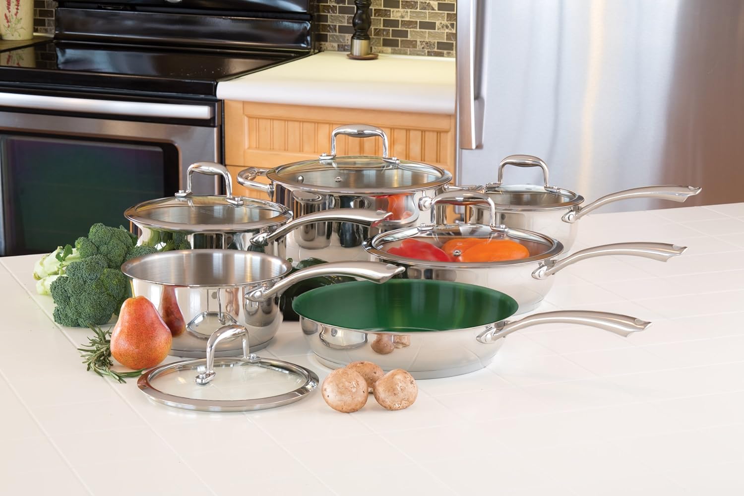 Paderno UltraCuisine Cookware Set Made In Canada, 11 Piece Amazon.ca