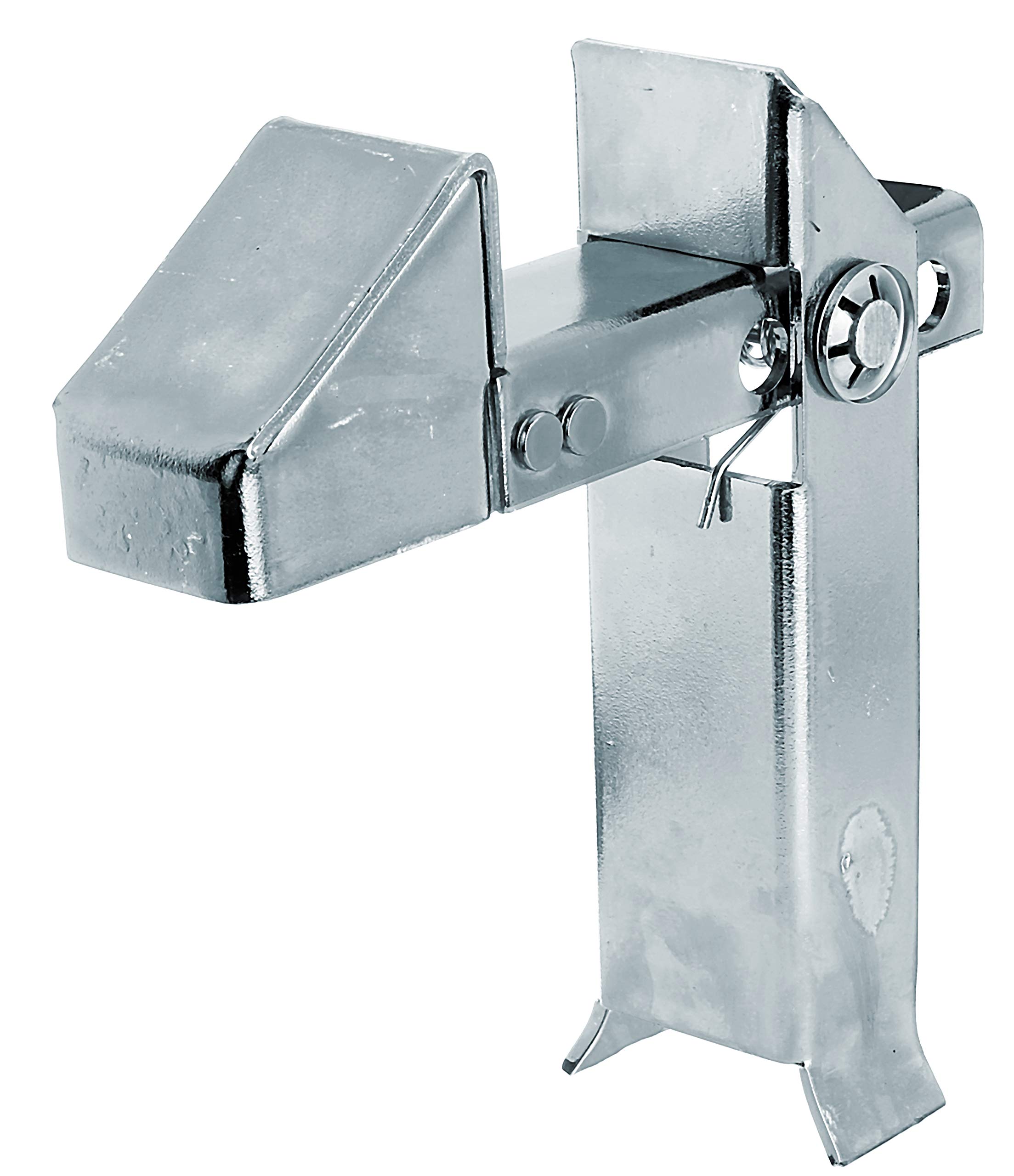 Alberts 137502 Gate Stop | for Embedding in Concrete with Spring | Galvanised Blue | Height 200 mm