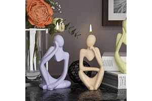 EVERELAM 3 Pcs Body Mold Abstract Body Mold Geometry Mold Body Resin Mold Clay Mold Jewelry Resin Casting Mold Candle Making Molds Craft Supplies 3D Mold Silicone Mold for Resin Casting Mold