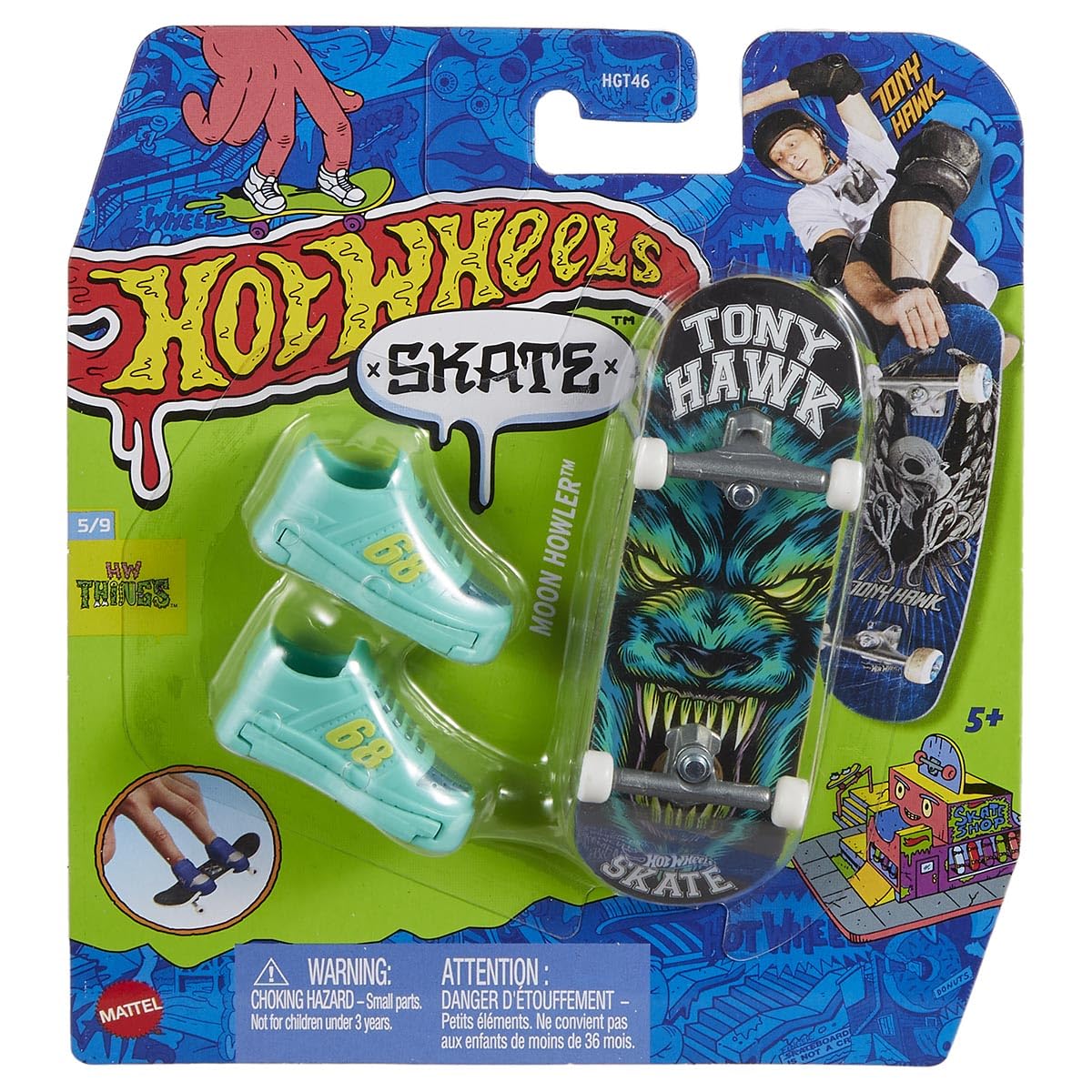 Hot Wheels Mini Skateboard Includes Shoes. 10 cm - Assorted Models