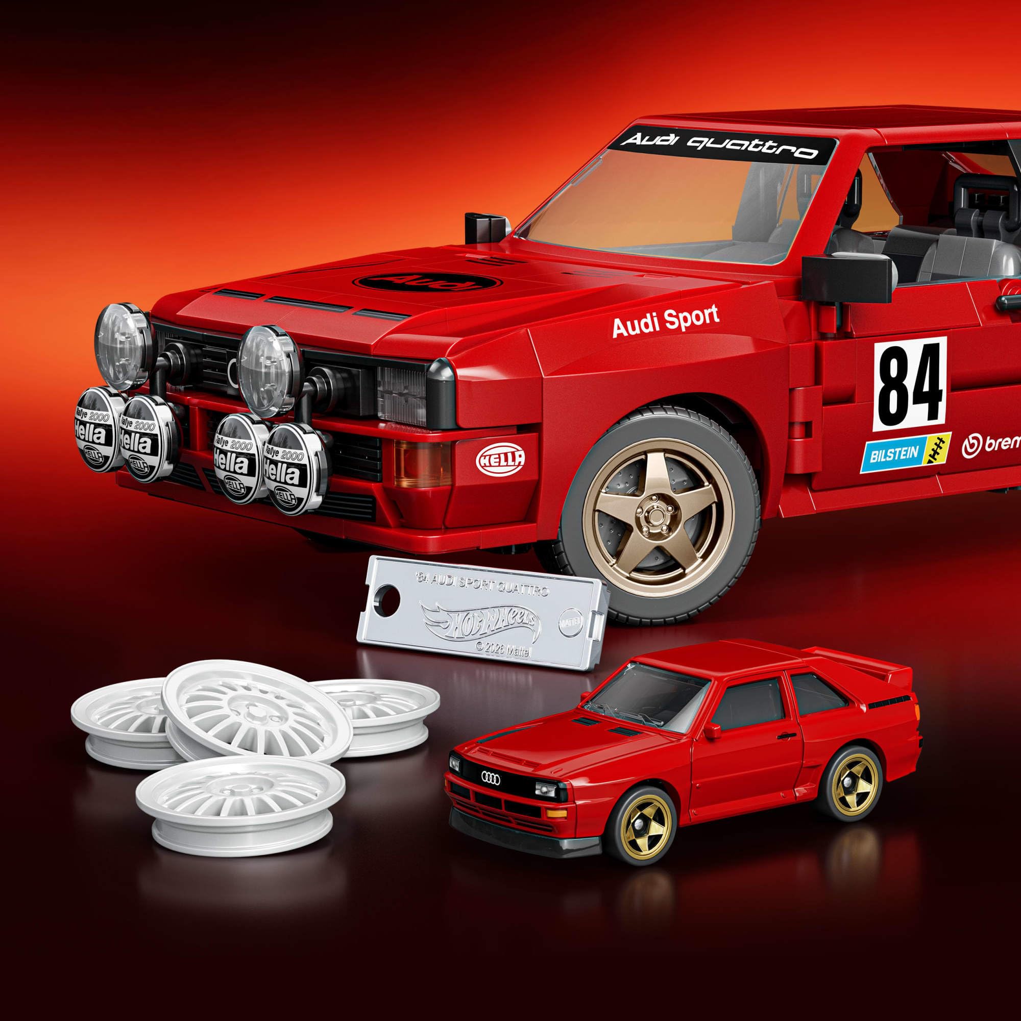 Mattel Brick Shop Hot Wheels '84 Audi Sport Quattro Bausatz 5