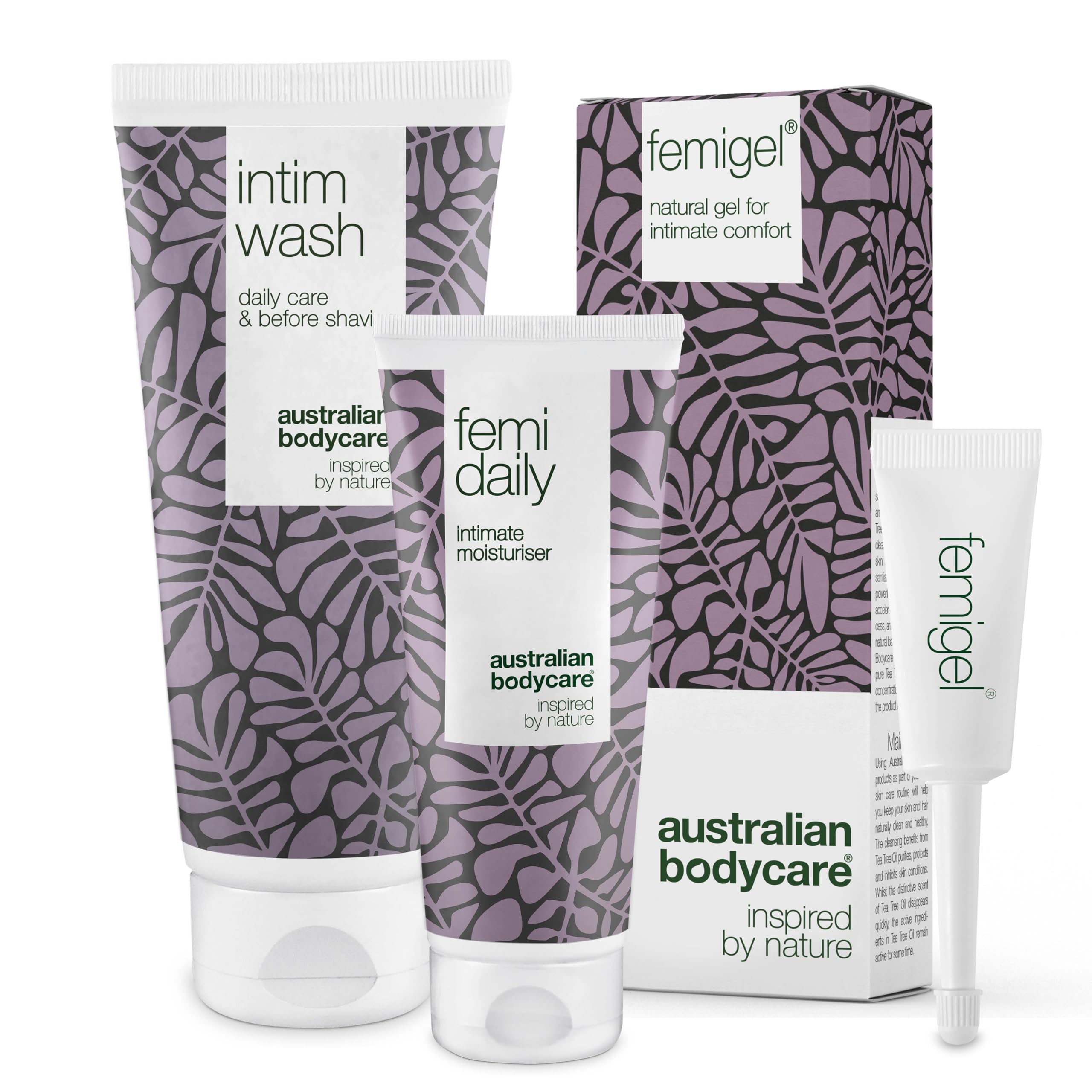 3 Products for Intimate Care | Helps Reduce Dryness, Itching & Redness | Inside The kit: Intim Wash 200ml + Femi Daily 100ml + Femigel 5x5ml | Australian Bodycare