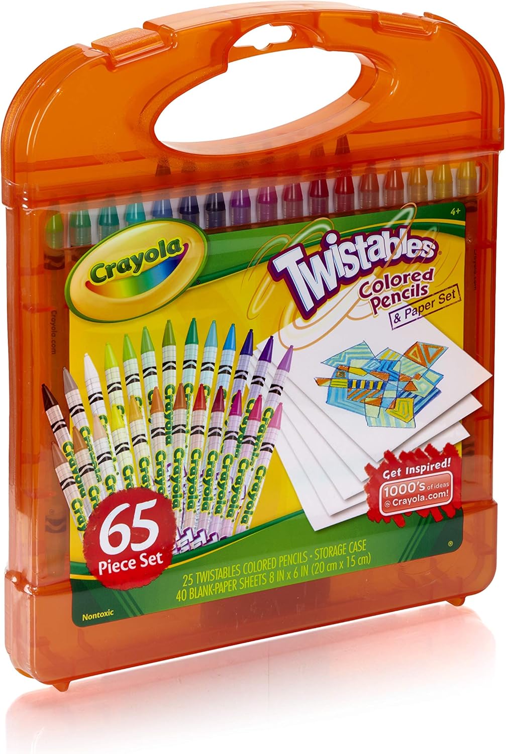 Crayola Twistables Colored Pencils Kit, 25 Twistables Colored Pencils and 40 sheets of paper: Toys & Games