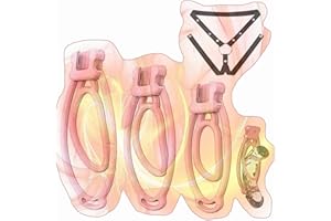 3 Sizes Male Lightweight Protection Fufu Clips with Adjustable Waist Belt, Protection Cage Accessories Set for Men -CAHA26 (A