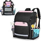 LoDrid Cleaning Bag with Thickened Adjustable Shoulder Straps, Large Cleaning Caddy Organizer with Multiple Pockets for Clean