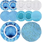 SIQUK 12 Pieces Car Polisher Pad Bonnet 5-6 Inch Polishing Bonnets Microfiber Waxer Bonnet Polishing Pad Bonnet Buffing Pad Cover Buffer Bonnets for Car Polisher