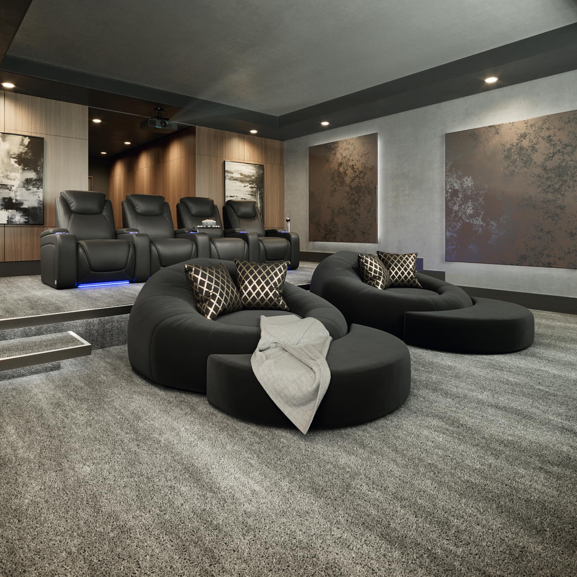 Movie Theater Room Home Theater Sofas Theatre Design Best