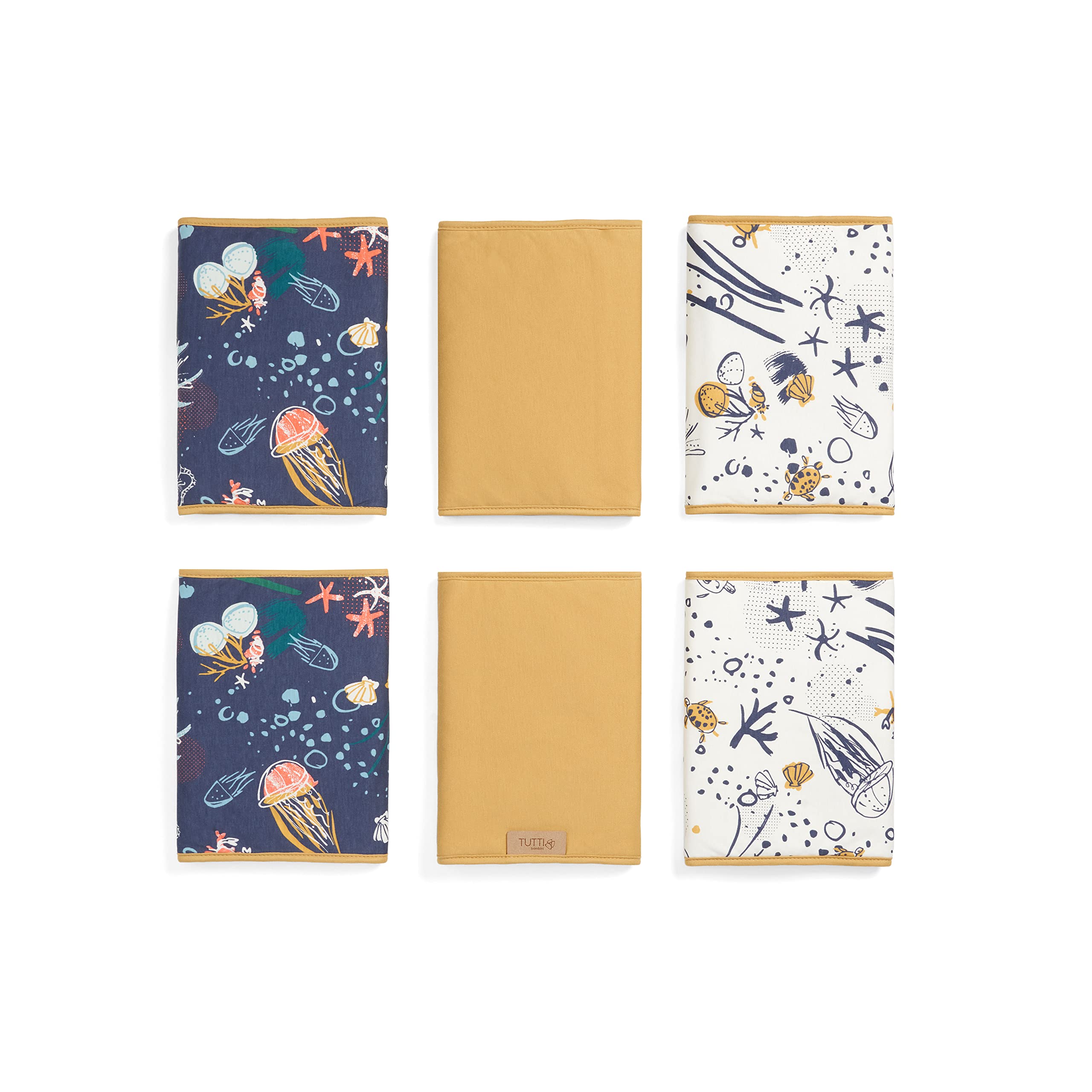 Tutti Bambini Cot Wraps 6-Pack | Super Soft Bamboo Cotton, Protective Padding with Fastening, 45x23.5cm Universal Fit | Our Planet
