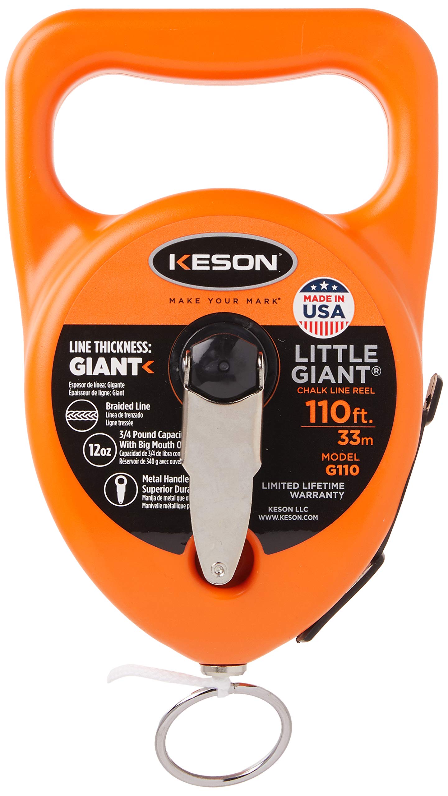 Keson G110 110 Little Giant Chalkbox , Orange