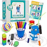 Scribble Bot Kit 10-Pack, Doodling Robot Building STEM Kit, Kids 8-12 | Builds 10 motorized drawing robots, a classroom robotics and art project, no tools needed