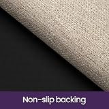 DEXI Indoor Door Mat 44 x 76 cm Non Slip Backing Beige Low Profile Dirt Trapper view 5
