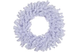 Northlight 24" White Crystal Spruce Artificial Christmas Wreath - Unlit