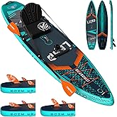 iTAOSTAR Lead 12'×35"/11'×33" Inflatable Stand Up Paddle Board - Premium SUP Board Kit with 5 Fins - Ultra Stable Wide Paddleboard for Adults & Youth - All Skill Levels - for Lakes, Oceans & Fishing