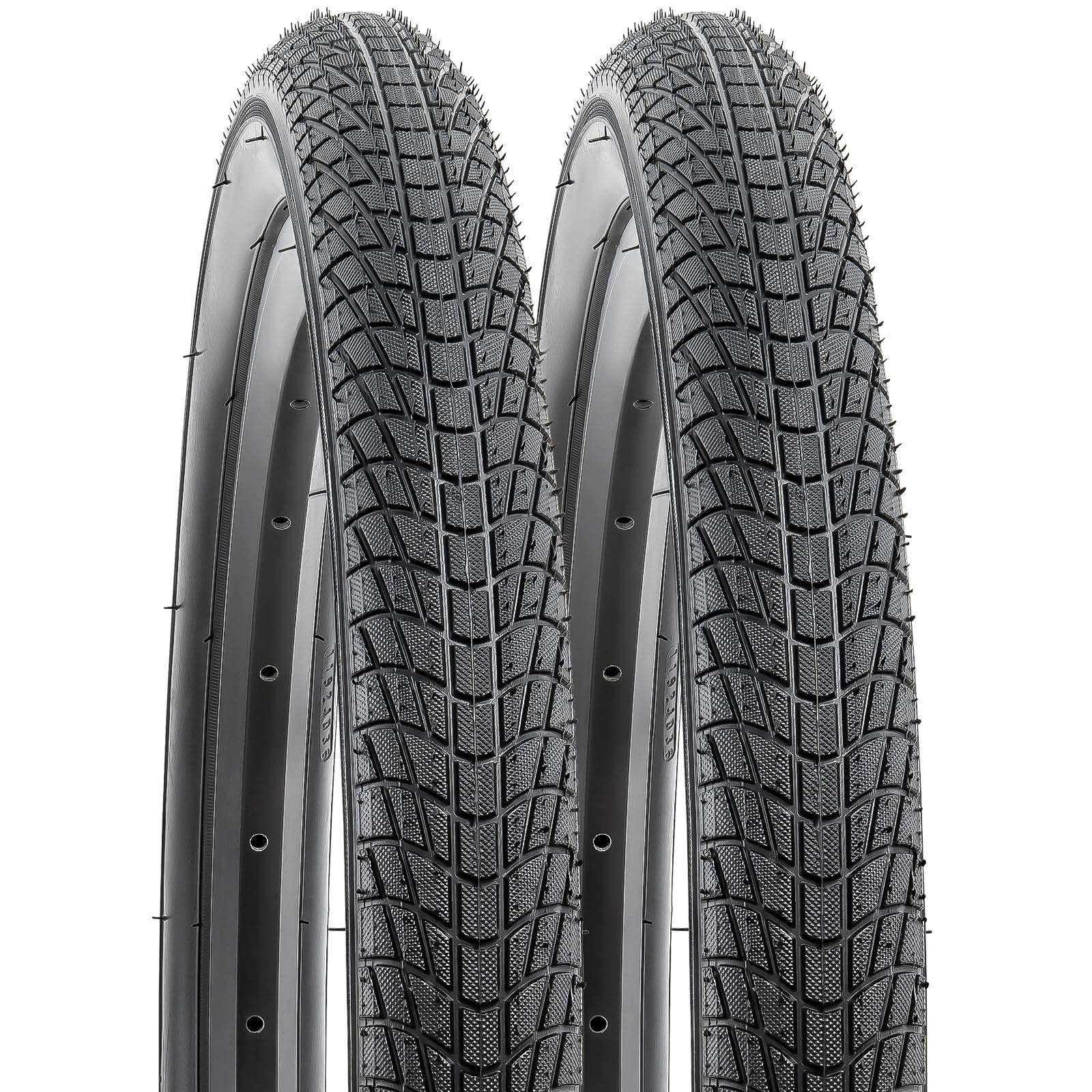 YunSCM 2-PCS 20 Inner Bike Tyres 20x1.95 ETRTO 53-406 Compatible with 20x1.90 20x1.95 20x2.0 City Bikes/Push Bikes/Road Bicycle tyres