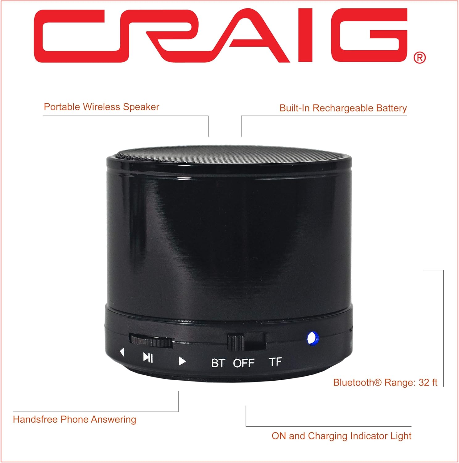 craig stereo portable speaker