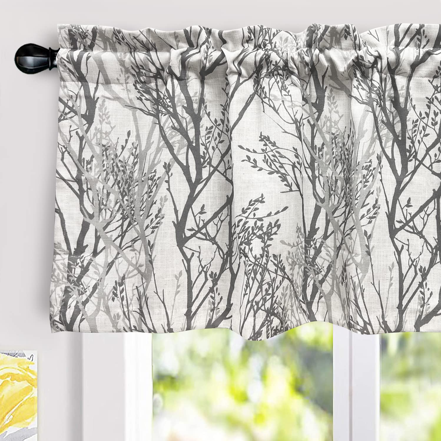 DriftAway Tree Branch Linen Lined Valance Double