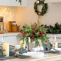 Watayo 60 Pcs Christmas Artificial Pine Branches