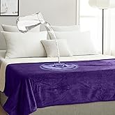 Kreamtoria Waterproof Pet Blanket, Liquid Pee Proof, Sherpa Fleece Protector – Pet Hair Resistant Water Proof Bed Cover for Dogs Couch Sofa Car Bedding Comforter (Purple, 60"x80")