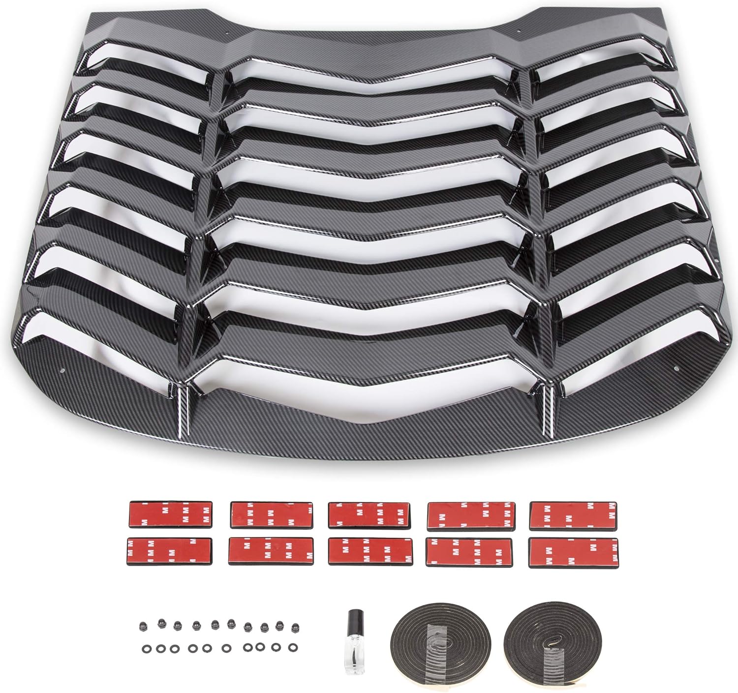 KUAFU Rear Window Louvers Vent Windshield Sun Shade Cover