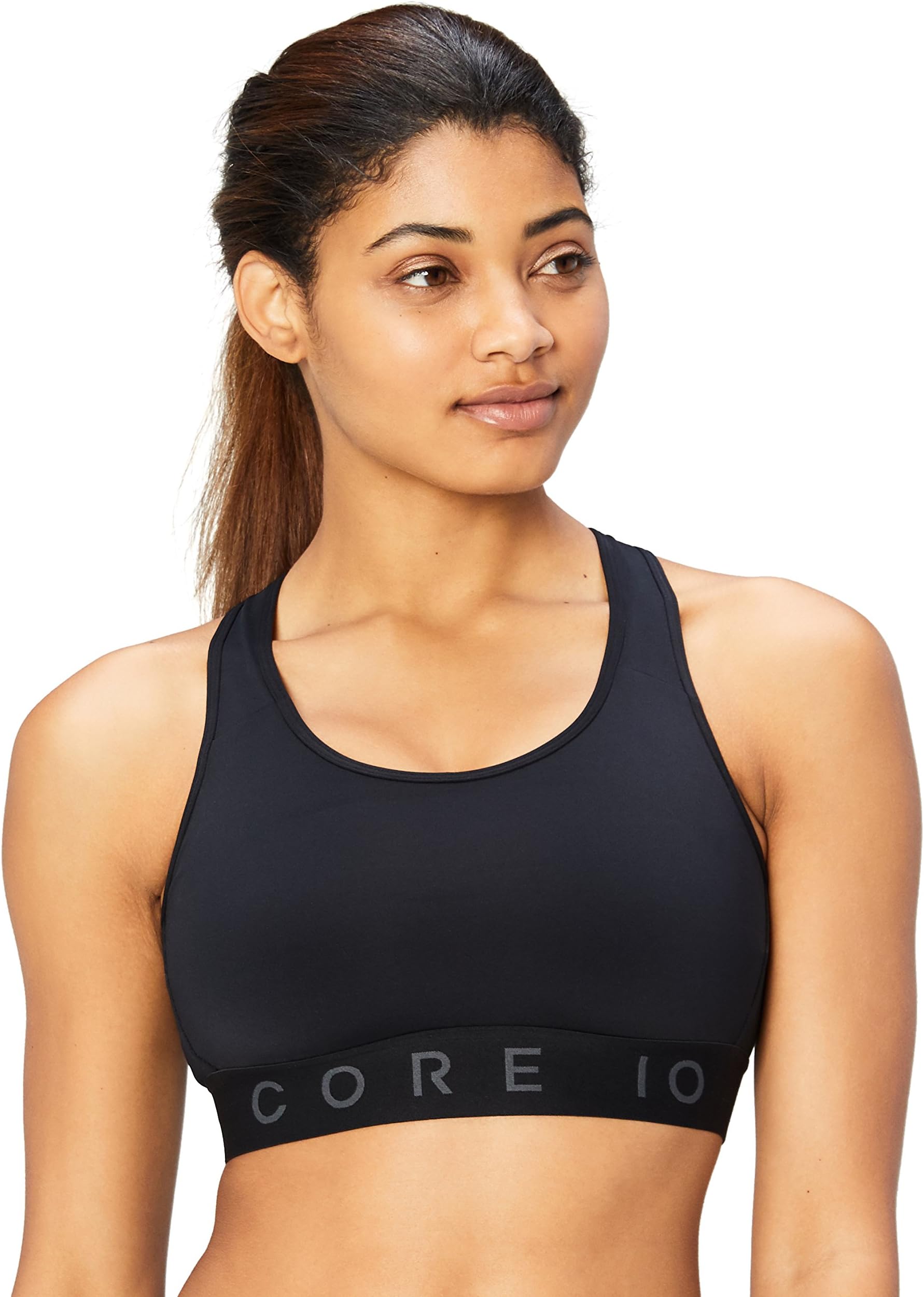 Women's Medium Support Compression Sports Bra-No Removable Cups