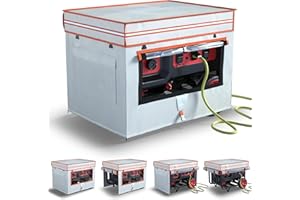 TBNO Generator Covers While Running,32X24X24Inches,Generator Covers,With Tool Bag and Operable Window,Top Can be Refuel, for 5000W-10000W Frame Generator,600D+210D Double-Layer Fabric