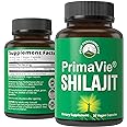PrimaVie Purified Shilajit Capsules Made with Pure Shilajit Powder. Clinically Tested Natural Supplement with 40+ Trace Minerals, Fulvic Acid. Tablets Support Mitochondria + Brain Function