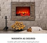 KLARSTEIN Alpbach Electric Fireplace 1800W Stone Effect Resin Frame Realistic view 6