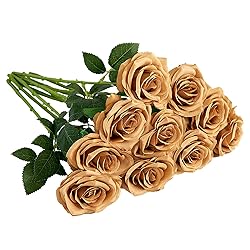 IUKnot Artificial Rose 10pcs Open Flower Bouquet