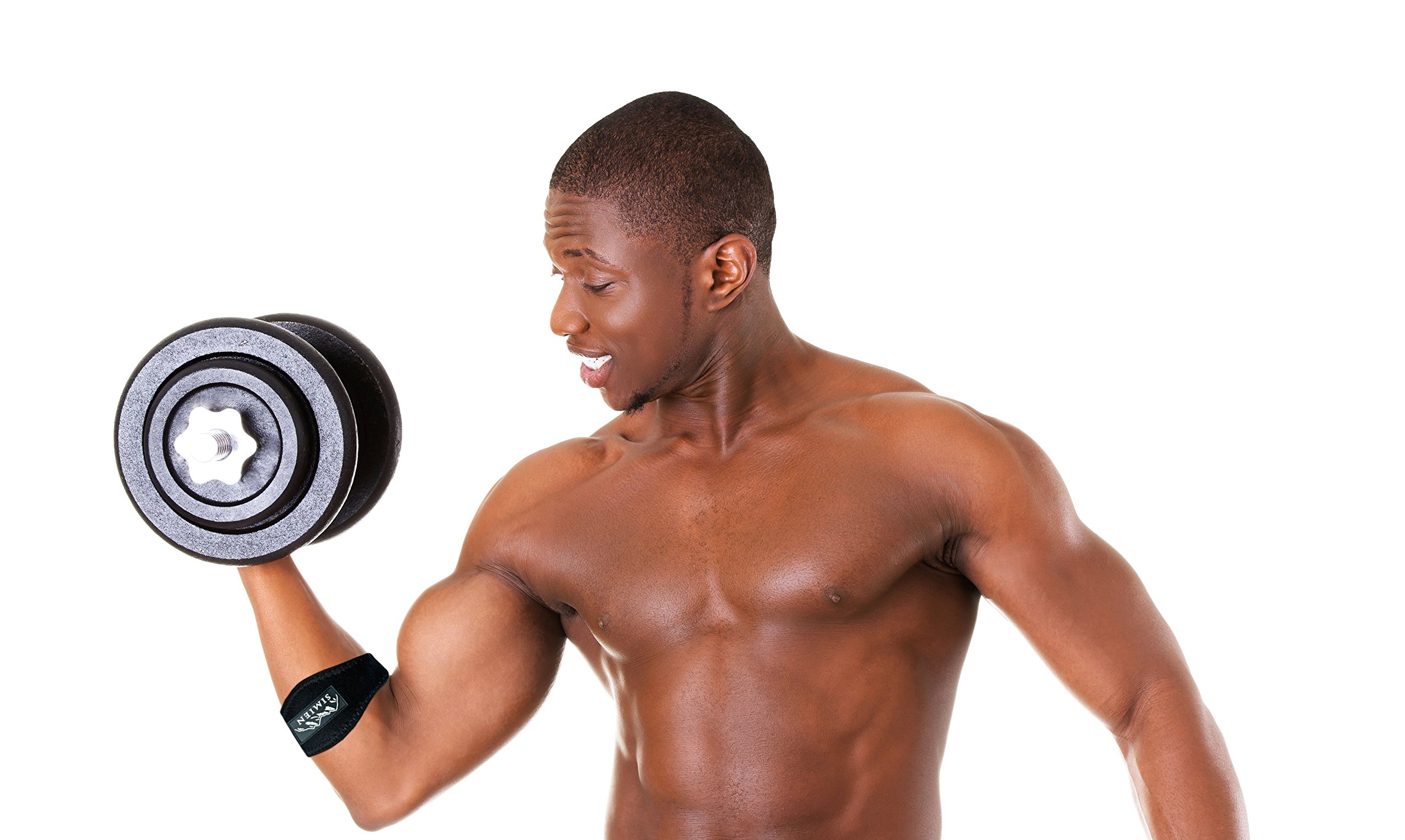 Simien Tennis Elbow Brace (2Count), Tennis & Golfer's Elbow Pain Relief with Compression Pad