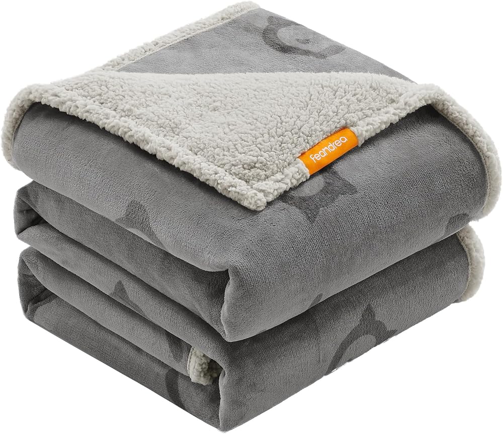 Feandrea Waterproof Dog Blanket XX Large 229 x 203 cm Reversible Sherpa Fleece