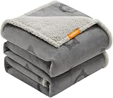 Feandrea Waterproof Dog Blanket XX Large 229 x 203 cm Reversible Sherpa Fleece