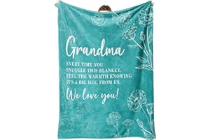 GILTGLIMMER Mothers Day Blanket Gifts for Grandma, Grandma Birthday Gifts, Grandma Gifts Ideas, Grandma Gifts for Mothers Day Christmas, Blanket for Grandma 50" x 60"