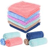 FRIUSATE Face Flannels Pack of 6 30x30 cm Coral Fleece Baby Wash Cloths view 1