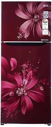 LG 260 L 3 Star Frost Free Double Door Refrigerator(GL-Q292SSAY, Scarlet Aster, Inverter Compressor)