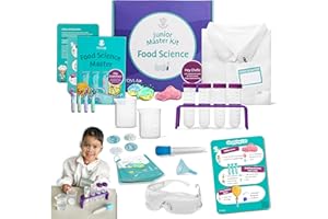 Tovla Jr. Kids Food Science Kit – Real Cooking Tools + Edible Experiments – Montessori-Inspired STEM Activity Set for Ages 4-12