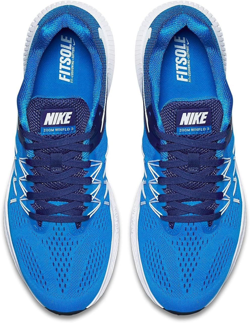 nike zoom winflo 3 blue running shoes