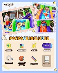 AirMyFun Water Slide InflatableBounce House for
