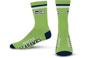FOR BARE FEET FBF - NFL 2 Stripe Deuce Team Logo Youth Size Kids Crew Socks Approx. 4-8 years old