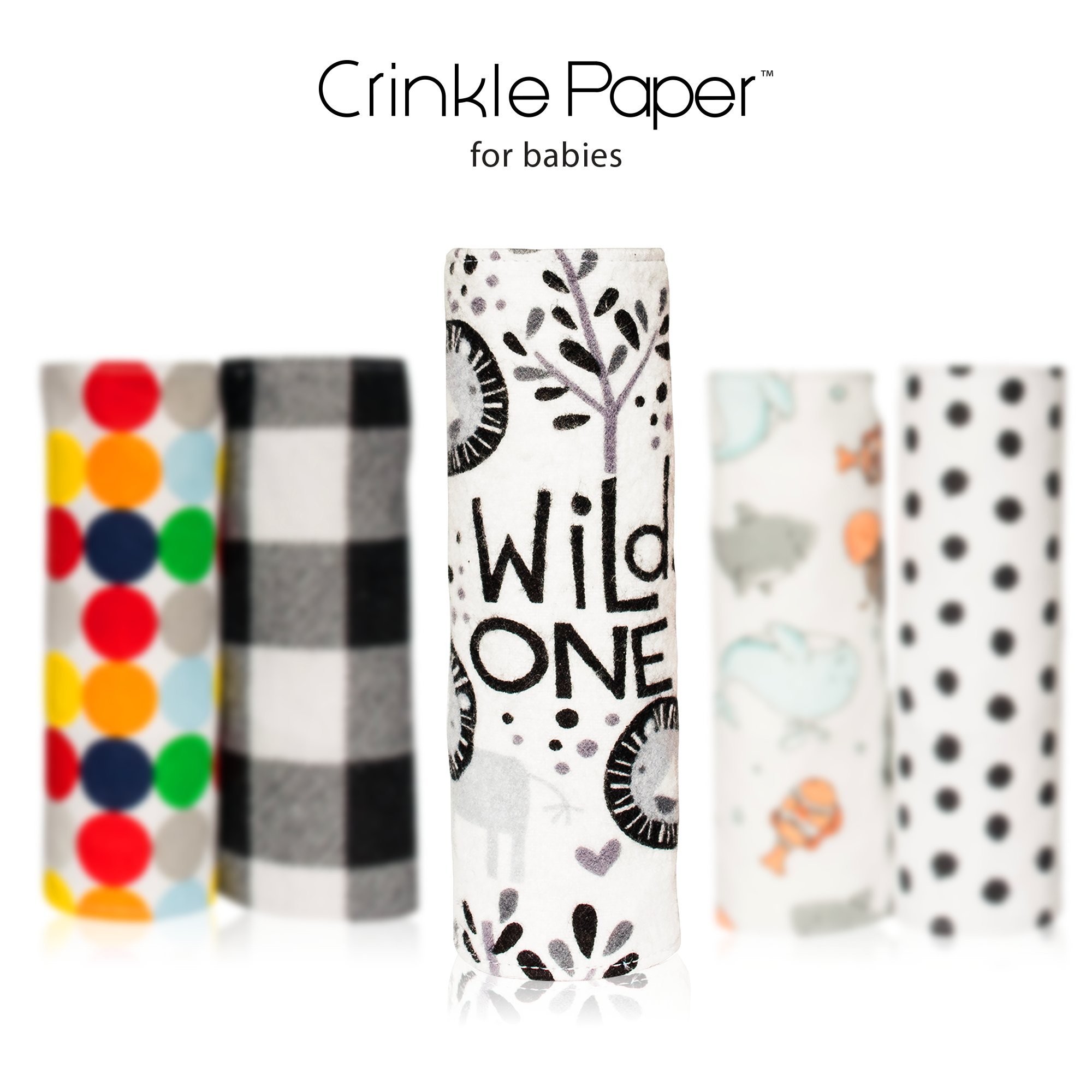 Hyak Designs Crinkle Paper for Babies Sensory Development Toy Baby